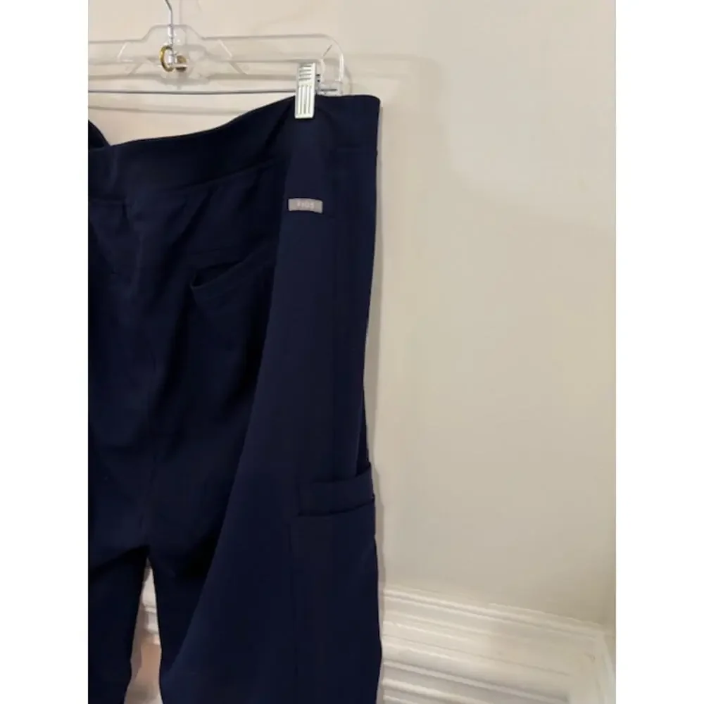Figs Scrub Pants Mens 2XL Navy Blue Medical Drawstring Straight Leg XXL